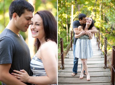 Patapsco Park Engagement Photos by Liz and Ryan Baltimore Wedding and Engagement Photography Maryland State Park Football Nature Woods Swinging Bridge Engagement Session Photos by Liz and Ryan (16)